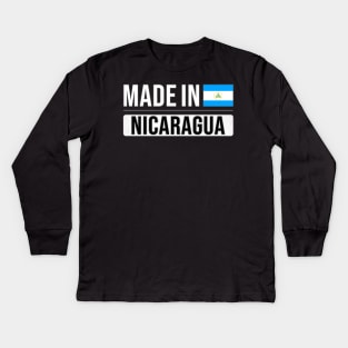 Made In Nicaragua - Gift for Nicaraguan With Roots From Nicaragua Kids Long Sleeve T-Shirt